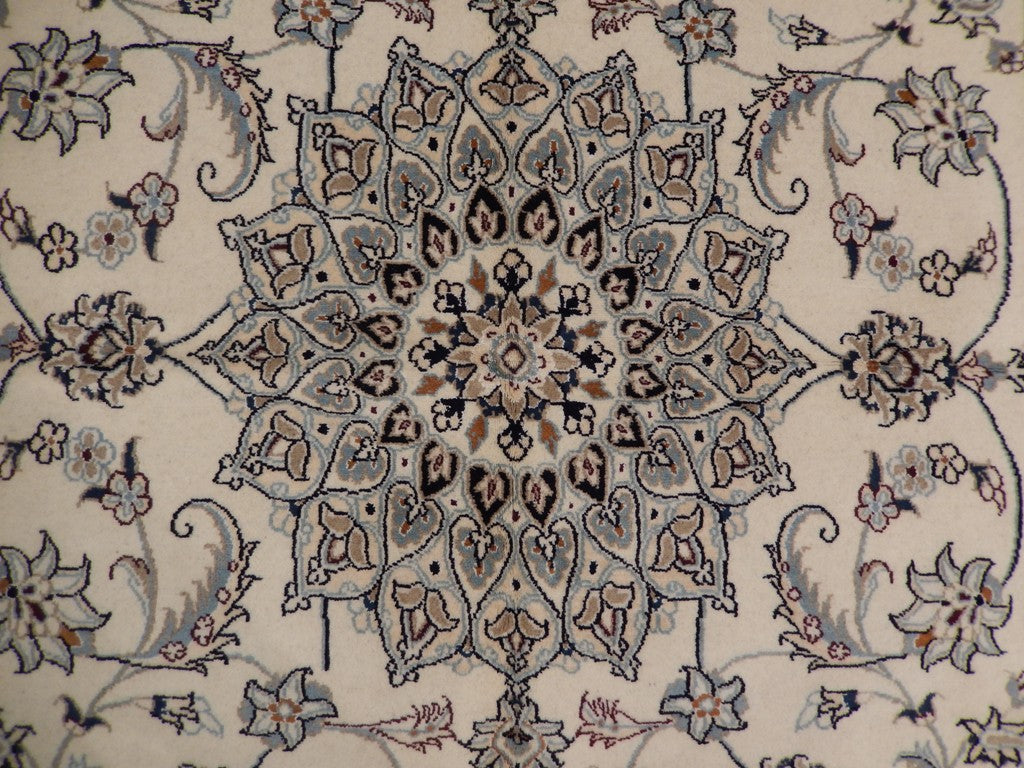 6.6 x 9.6 Authentic Persian Tabriz Rug Handmade Iran Wool and Silk #PIX-21985