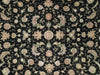 Load image into Gallery viewer, 8.7 x 11.7 Wool and Silk Handmade Rug Black #PIX-17451