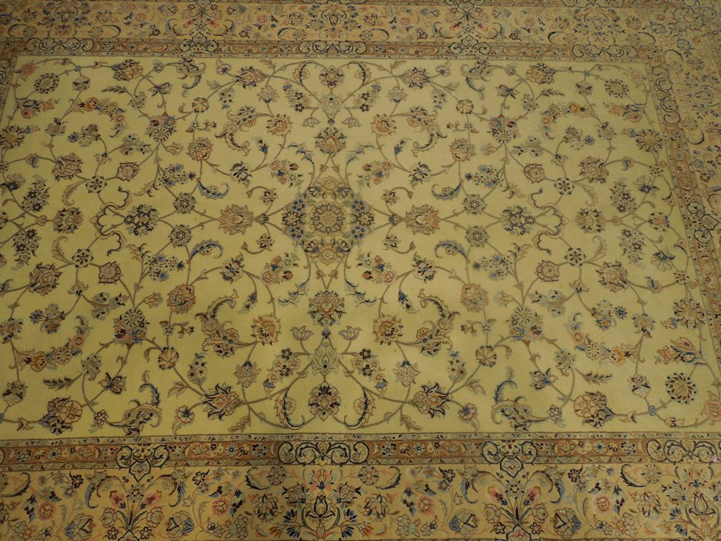 5 x 7.8 Quality Authentic Persian Esfahan Rug Handmade Iran Wool and Silk 400 Kpsi #PIX-23965