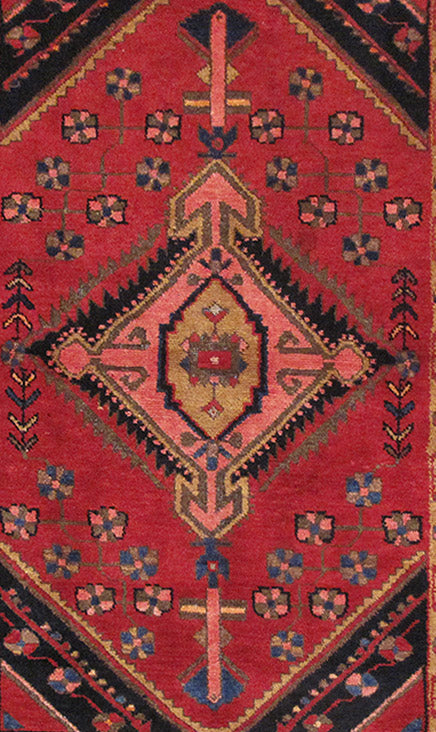 3.7 x 5.7 Persian Village Tribal Rug Dark Colors #PIX-82697