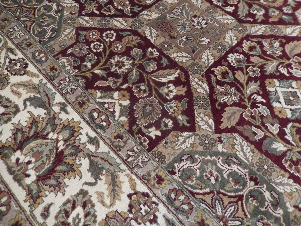 9 x 12 Handmade Jaipur Rug Burgundy #PIX-21893