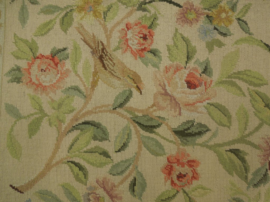 5 x 8 Tapestry Needle Point Rug Birds Flowers #PIX-20698