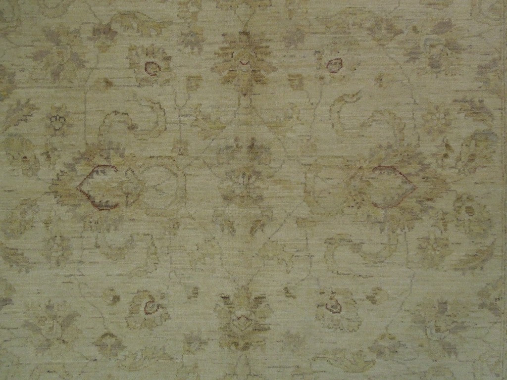 6.6 x 9.8 Chobi Peshawar Zigler Rug Natural Wool #PIX-20236