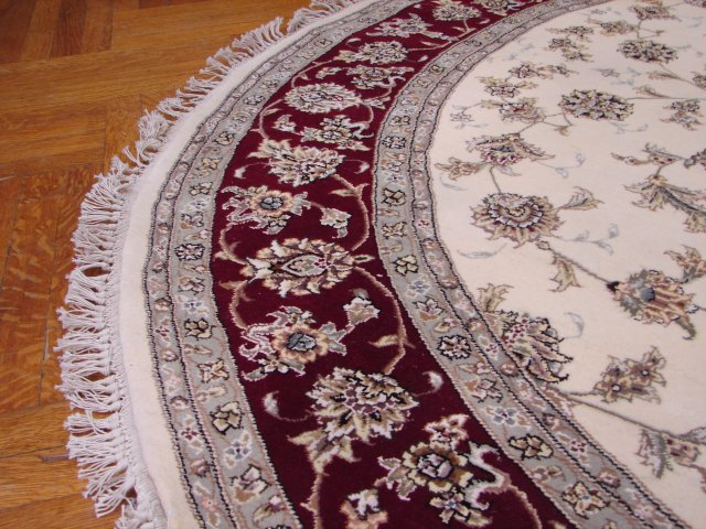 8 x 8 Fine Quality Wool and Silk Handmade Rug #PIX-8378