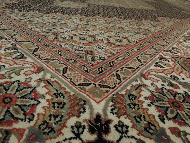 5.5 x 7.10 New Tabriz Mahi Rug Wool and Silk Handmade India #PIX-15781