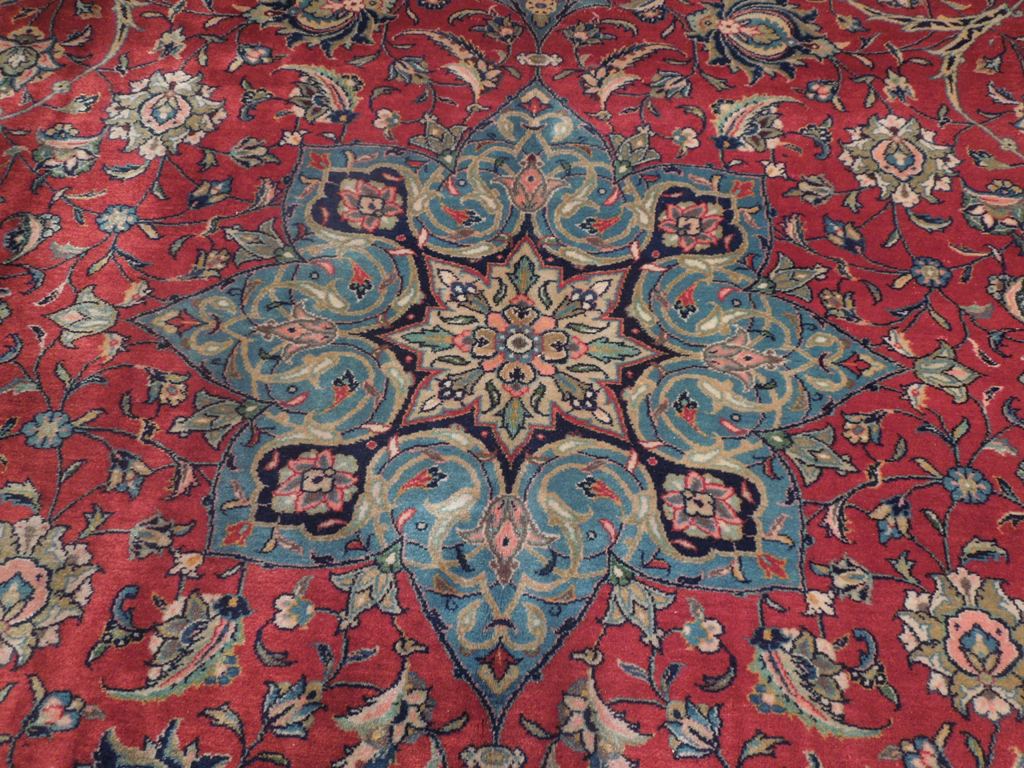 9.1 x 12.3 Quality Persian Qazvin Rug Dense Finer Weave #PIX-18206