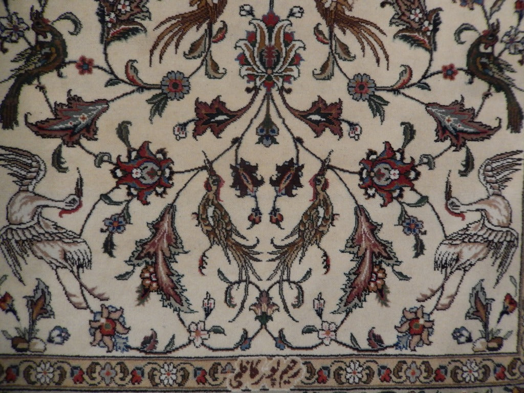 3.0 x 5.2 Fine Persian Tabriz Rug LOVE BIRDS #PIX-22783