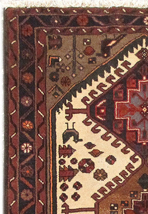 3.5 x 4.9 Persian Hamadan Rug Iran Tribal #PIX-82666