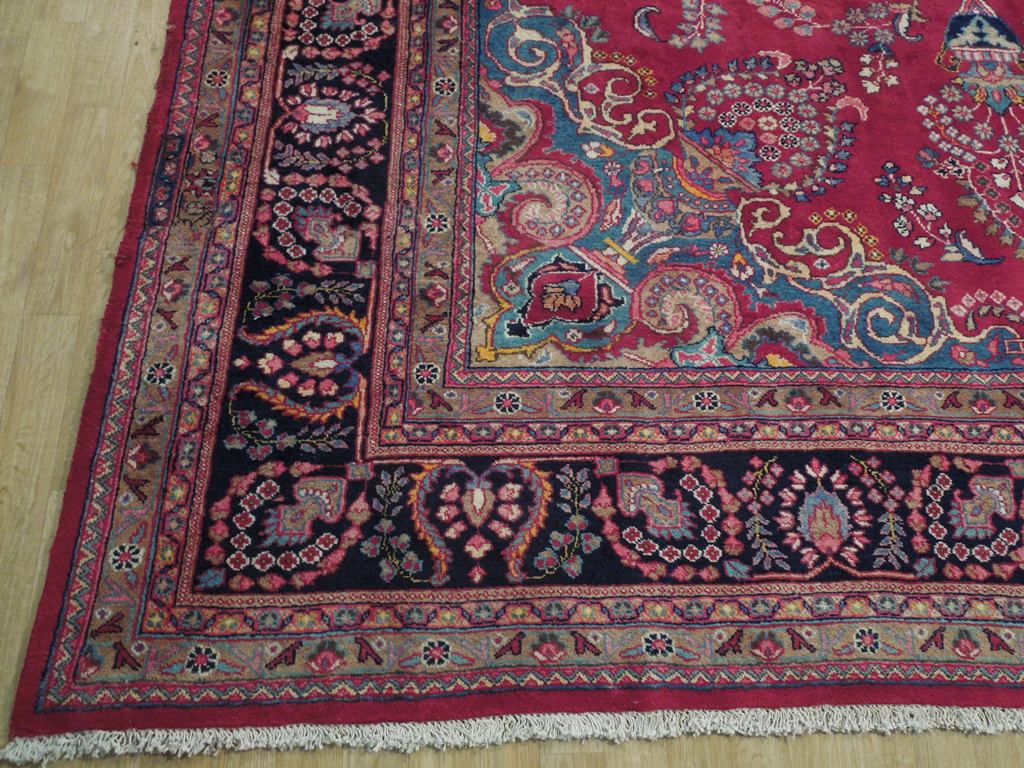 12 x 15 Persian Rug Hand-knotted Wool #B-74428