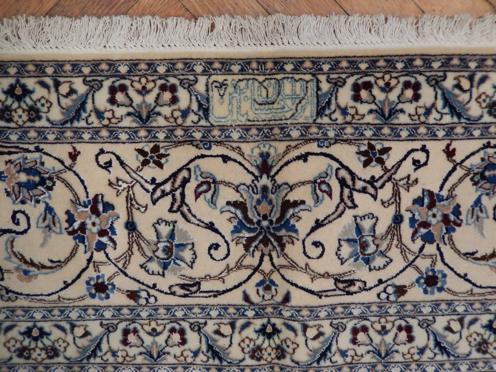 7 x 10.3 Authentic Persian Nain Rug 6 LA High Quality Wool and Silk Iran #PIX-22027