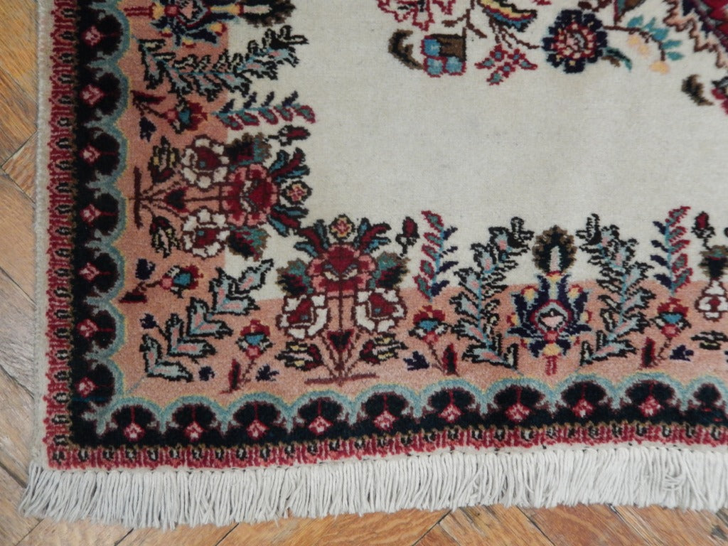 3.6 x 5.3  Persian Qom Quality Wool Rug #PIX-22787