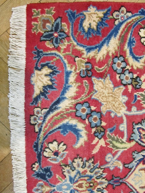 6.11 x 9.3 Genuine Persian Esfahan Wool Rug #PIX-15318