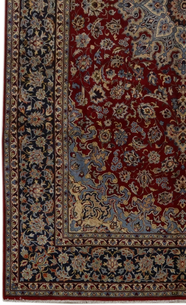 9.7 x 16.3 SIGNED Persian Handmade Wool Najafabad Esfahan Rug #B-81326
