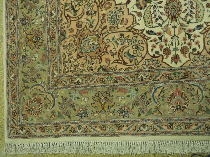 6.8 x 10 Authentic Persian Tabriz Rug High Quality 400 KPSI Wool And Silk #PIX-18064