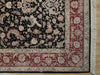 Load image into Gallery viewer, 6 x 8.10 High Quality Wool and Silk New Handmade Rug BLACK #PIX-18826