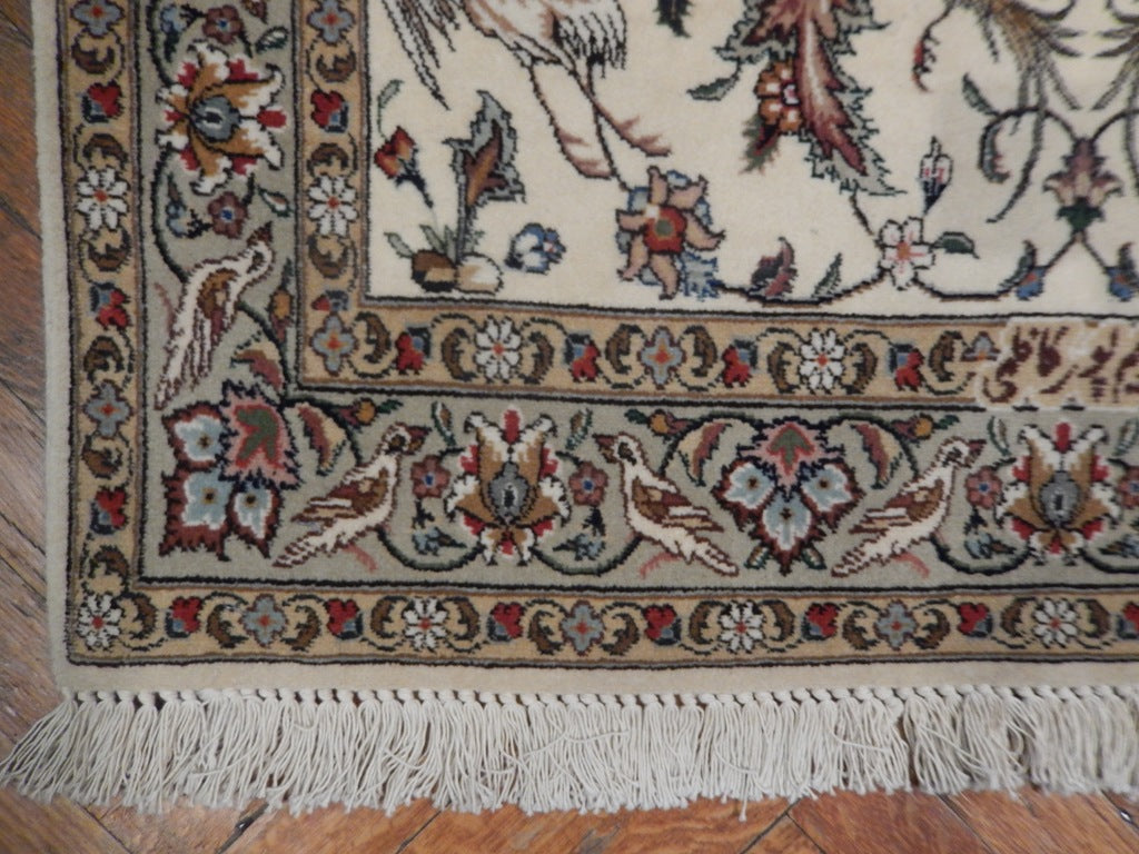 3.0 x 5.2 Fine Persian Tabriz Rug LOVE BIRDS #PIX-22783