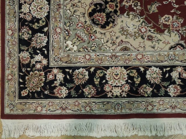 5.11 x 9 Quality Handmade Wool and Silk Rug ELEGANT #PIX-15506
