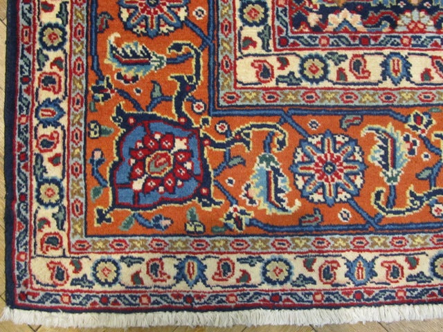 6.7 x 9.3 Genuine Persian Tabriz Herati Mahi Wool Rug #PIX-15320