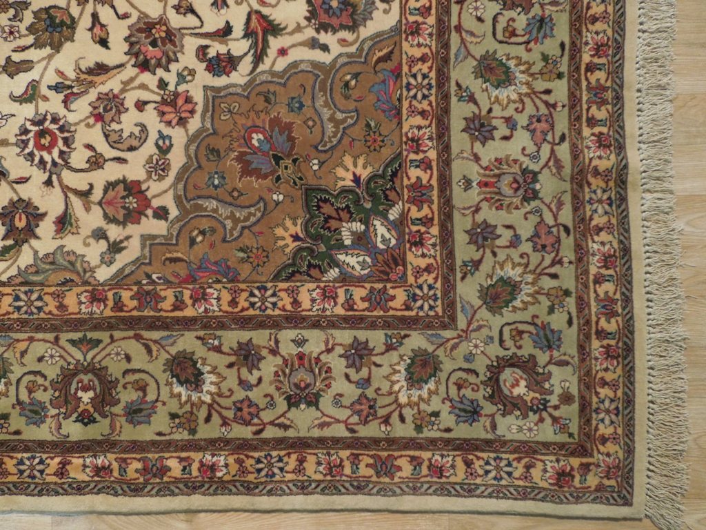 8 x 10.2 Authentic Persian Tabriz Rug Fine Quality Wool and Silk 400 KPSI #PIX-18226