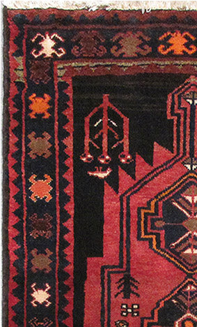 3.3 x 5 Iran Tribal Village Rug Pink Red #PIX-82698