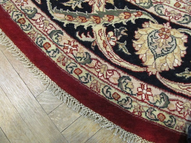 8 x 8 ROUND High Quality Wol and Silk handmade Rug  #PIX-15657