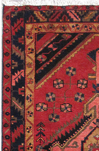 3.7 x 5.7 Persian Village Tribal Rug Dark Colors #PIX-82697