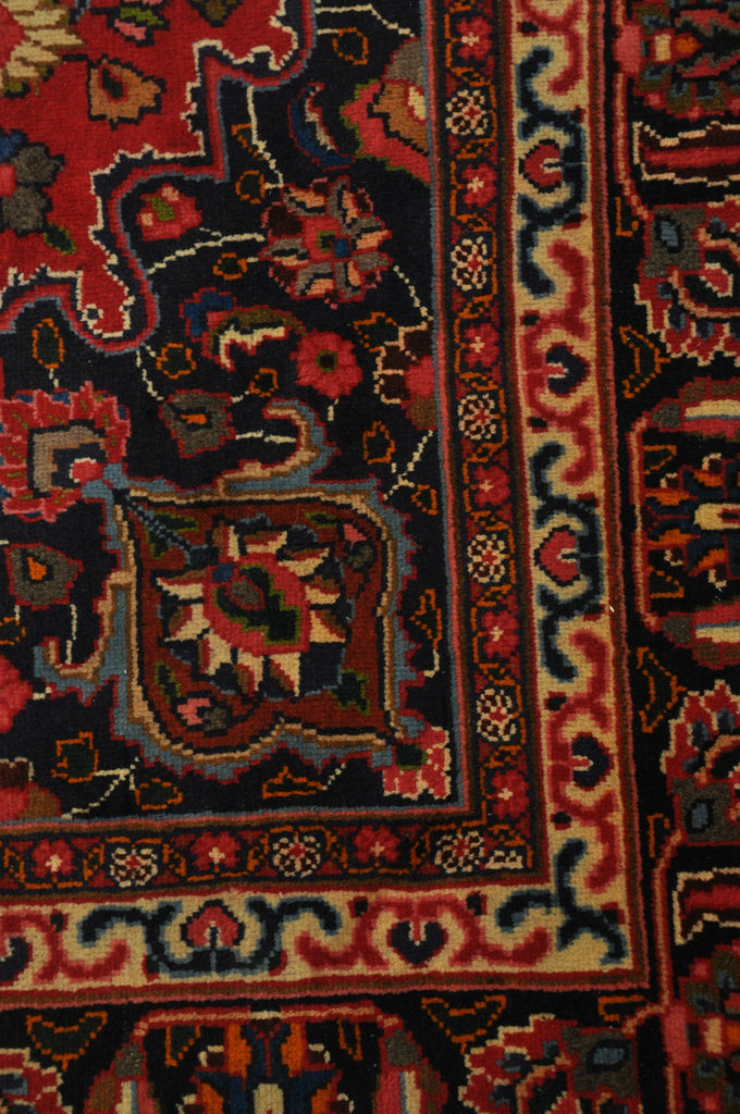 9.6 x 12.6 Persian Mashad Rug  Wool Handknotted #B-78891