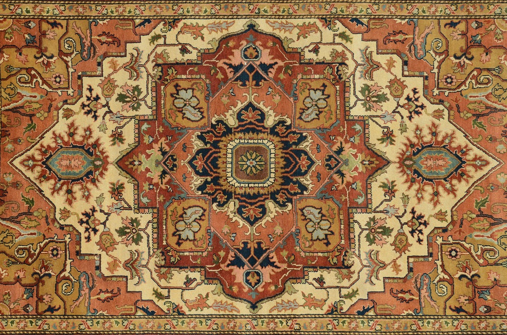 10 x 14 New Hand-Knotted Decorative Rug Serapi Heriz #B-79341