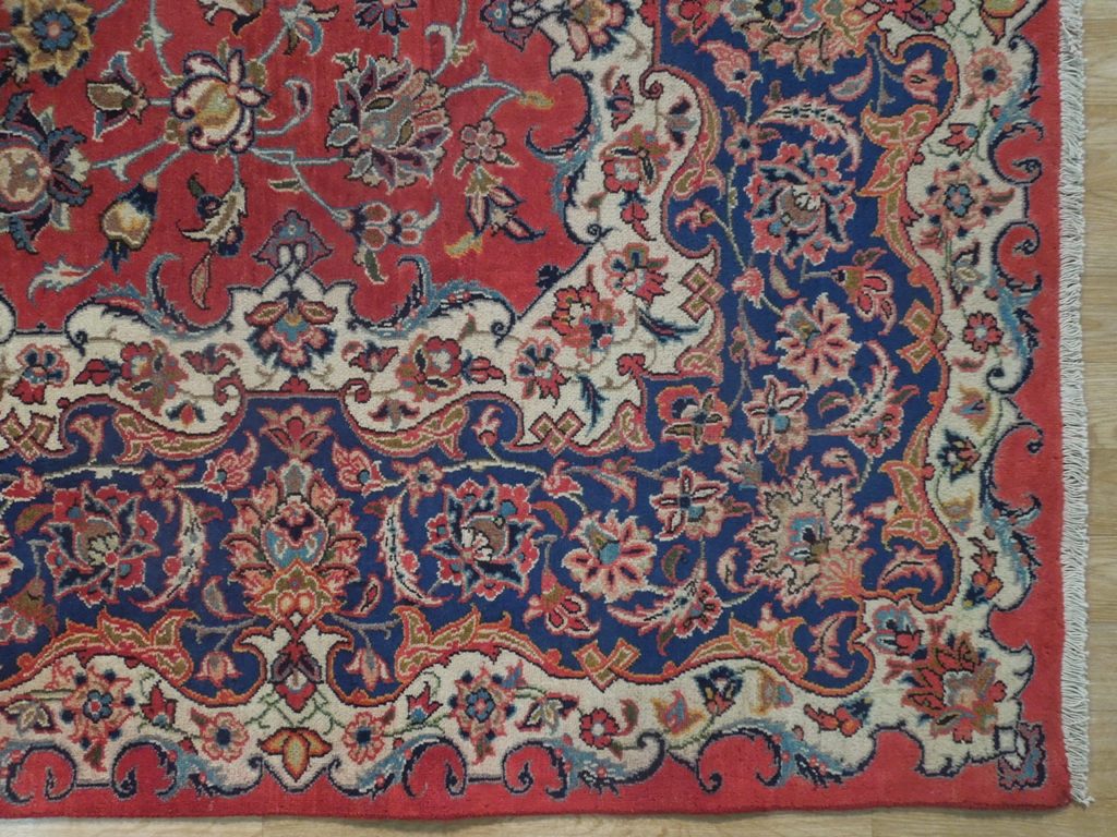8.7 x 11.11 Semi-Antique Persian Esfahan Rug 300 KPSI #PIX-18178