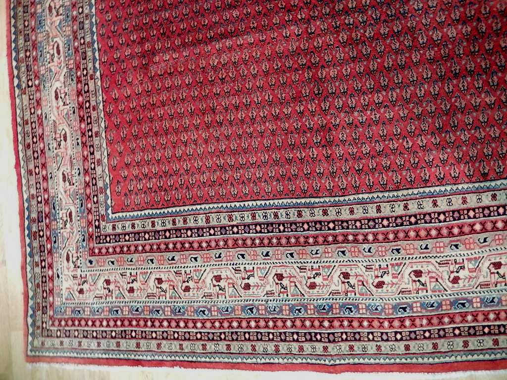 6.11 x 10.8 Persian Mir Saraband Herati Sarouk Rug #B-72070