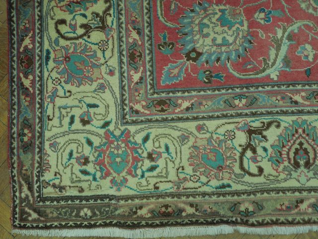 9.3 x 10.4 SQUARISH Persian Tabriz Rug #PIX-16627