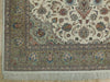 Load image into Gallery viewer, 6.7 x 9.8 Fine Authentic Persian Tabriz Rug Handmade Iran Wool and Silk 400 KPSI Ivory Green #PIX-18140