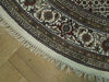 Load image into Gallery viewer, 7 Feet ROUND Wool and Silk Tabriz Mahi Hand-knotted Rug 6.8 x 6.8 #PIX-15784