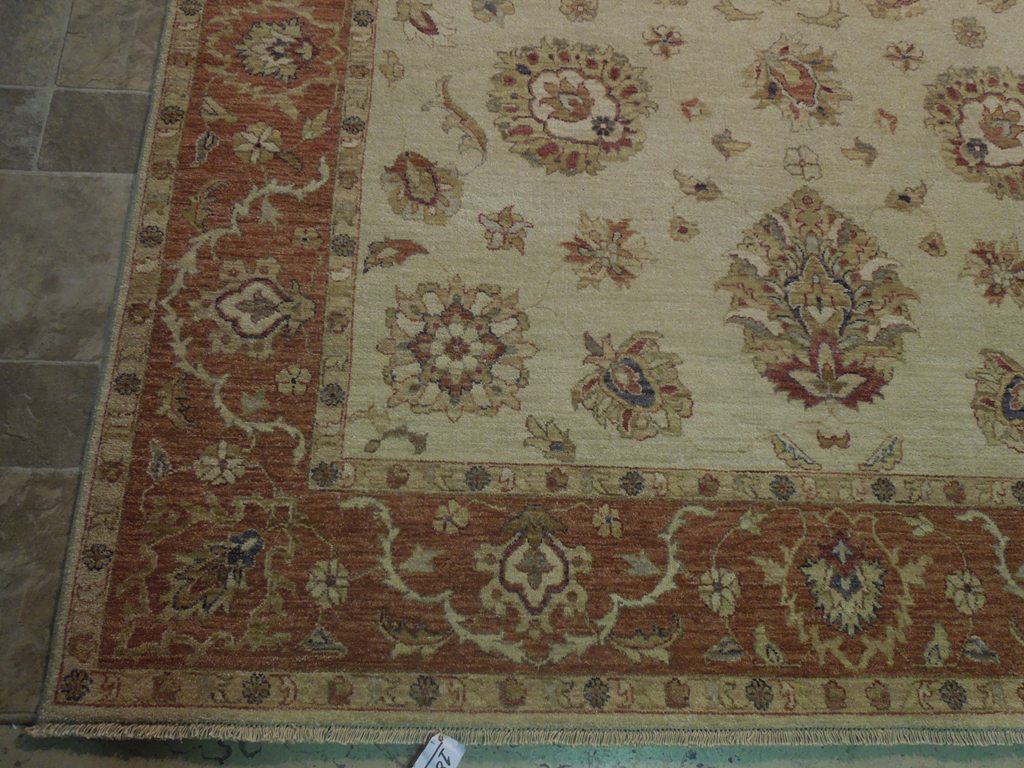7 x 10 Quality Natural Wool Handmade Chobi Rug #B-74039
