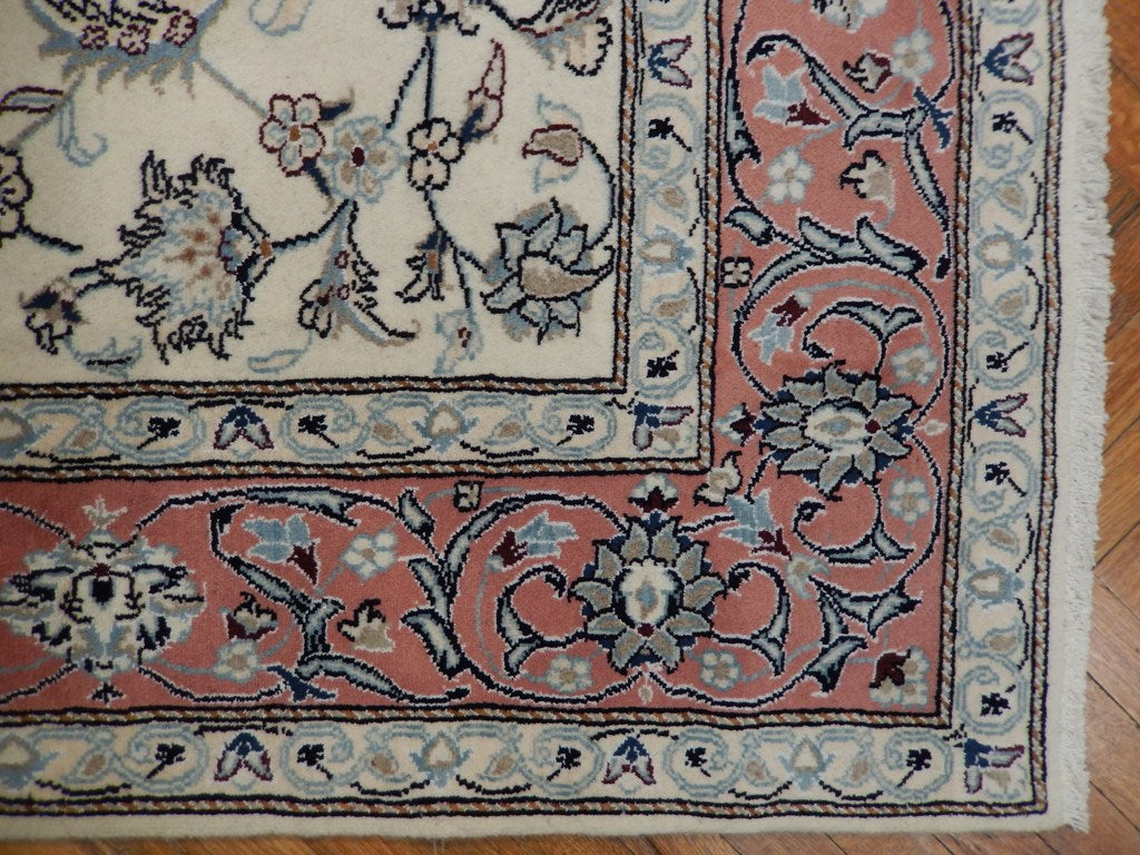 6.6 x 9.6 Authentic Persian Tabriz Rug Handmade Iran Wool and Silk #PIX-21985