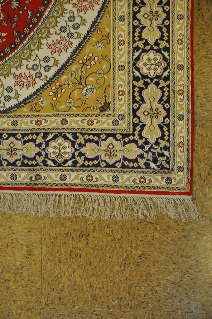 6 x 9 Transitional Silk Handmade Rug #PIX-27593