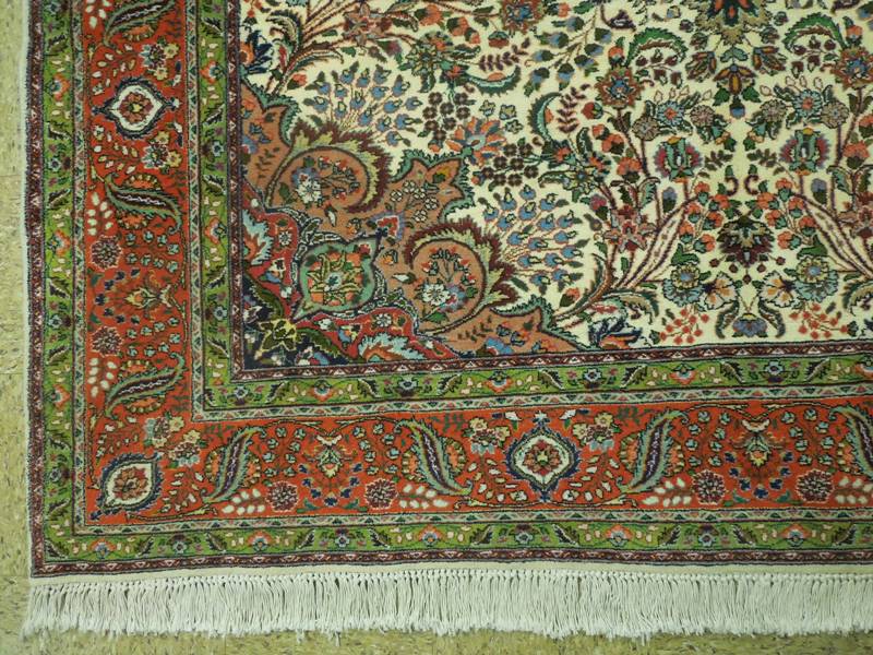 6.9 x 9.10 High Quality Persian Tabriz Rug Handmade Iran Wool and Silk #PIX-18057