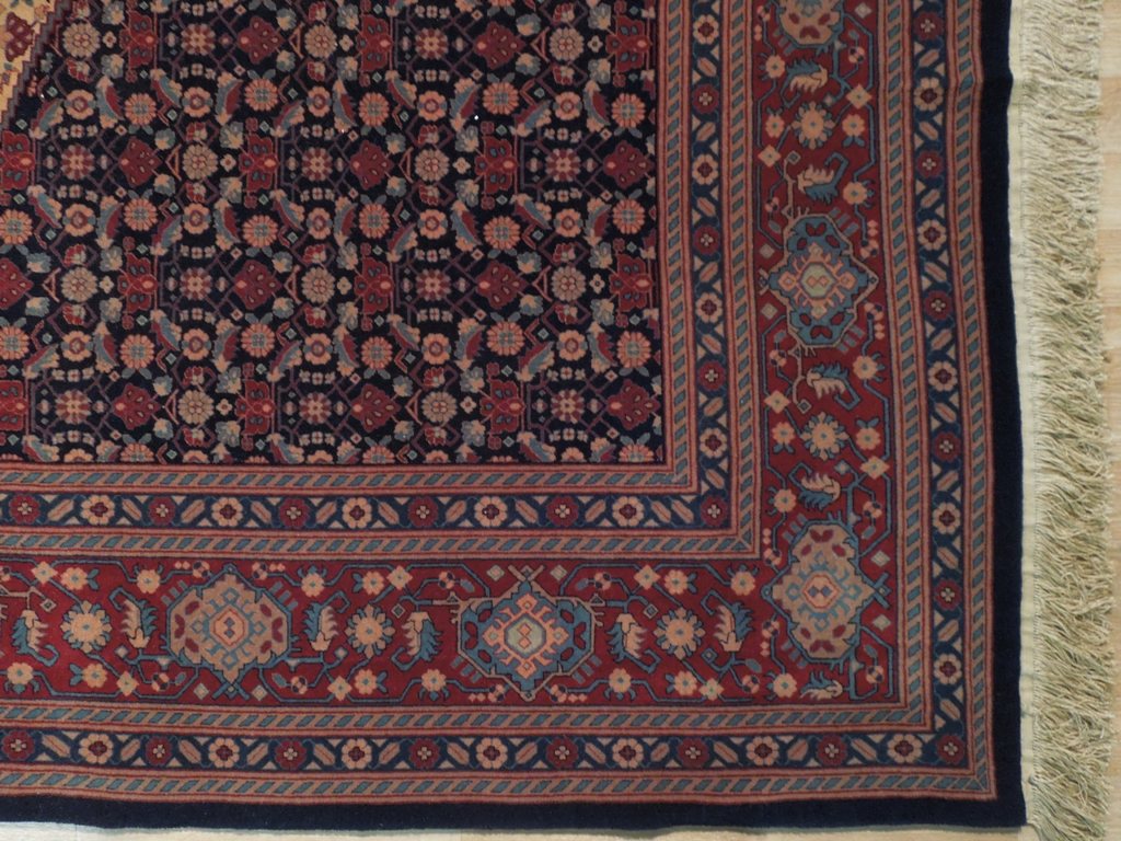 8 x 10 High Quality Persian Sannadaj Bijar Wool on Silk Rug #PIX-18649