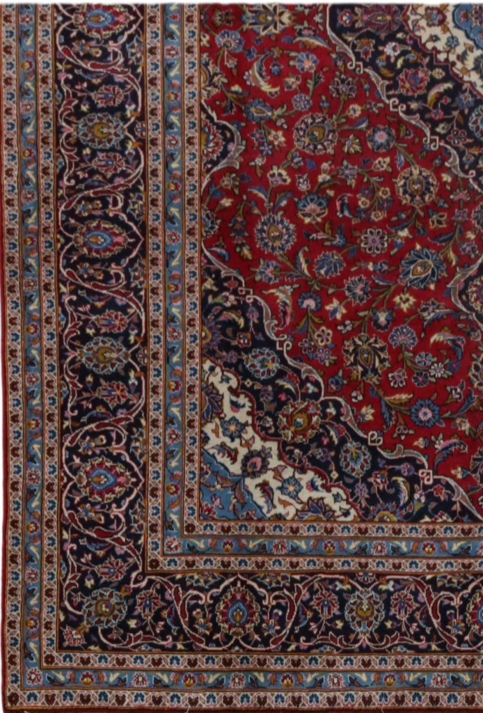 8 x 12  SIGNED Authentic Classic Quality  Persian Kashan Rug  #B-81301