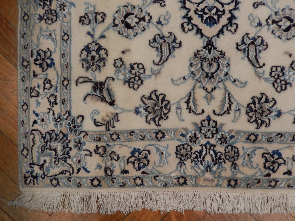 2.9 x 3.9 Persian Nain Rug Handmade Iran #PIX-23049