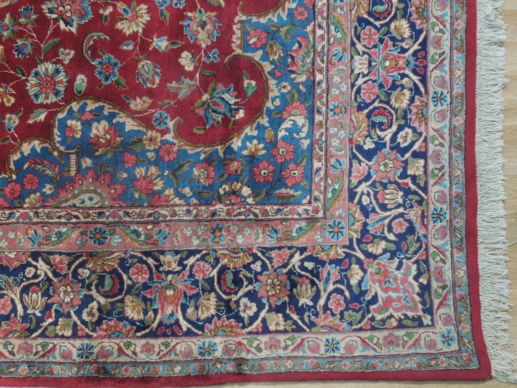 8.5 x 11.9 SIGNED Persian Yazd Kerman Rug #PIX-18175