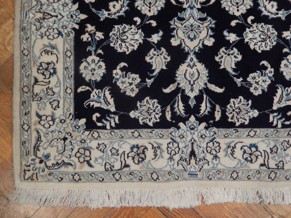 2.5 x 3.8 Persian Nain Wool and Silk Rug  #PIX-23054