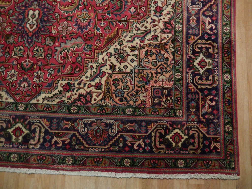 8.3 x 11.6 Persian Tabriz Rug GEOMETRIC #B-73538