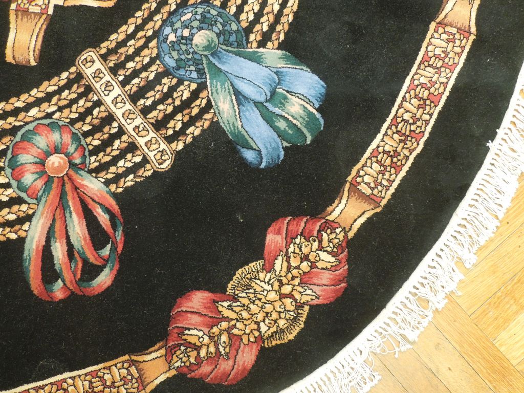 8 x 8 ROUND  Handmade Rug   #PIX-20853