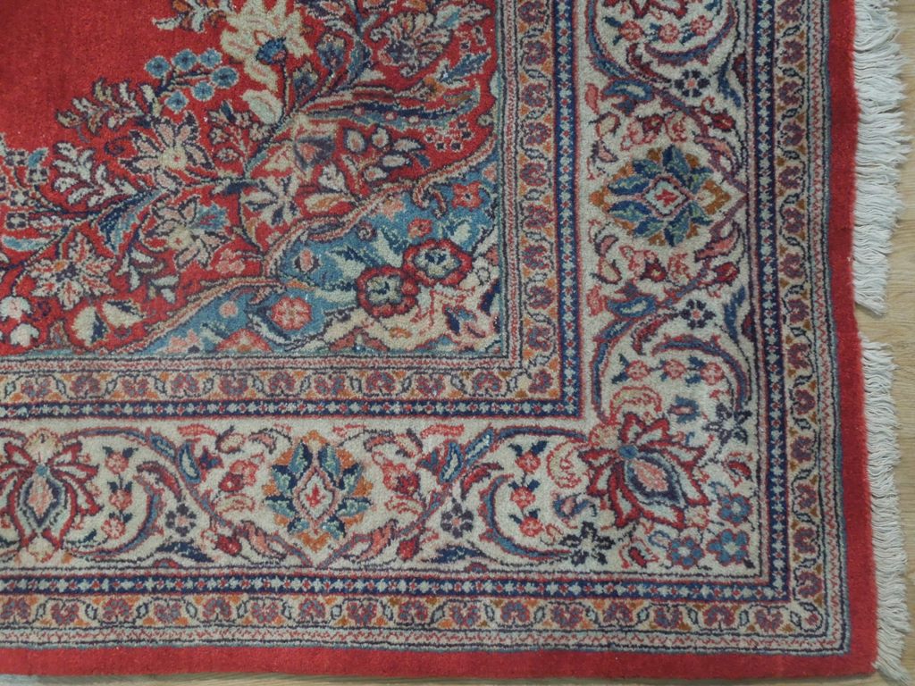 7.1 x 11.7 Genuine Persian Sarouk Open Field ODD SIZED Kerman Rug #PIX-18181