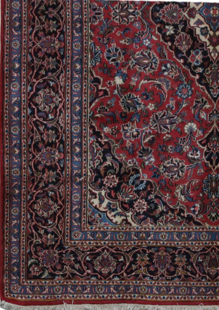 6.7 x 9.4 Persian Traditional Wool Kashan Rug Classic Iran #B-81854
