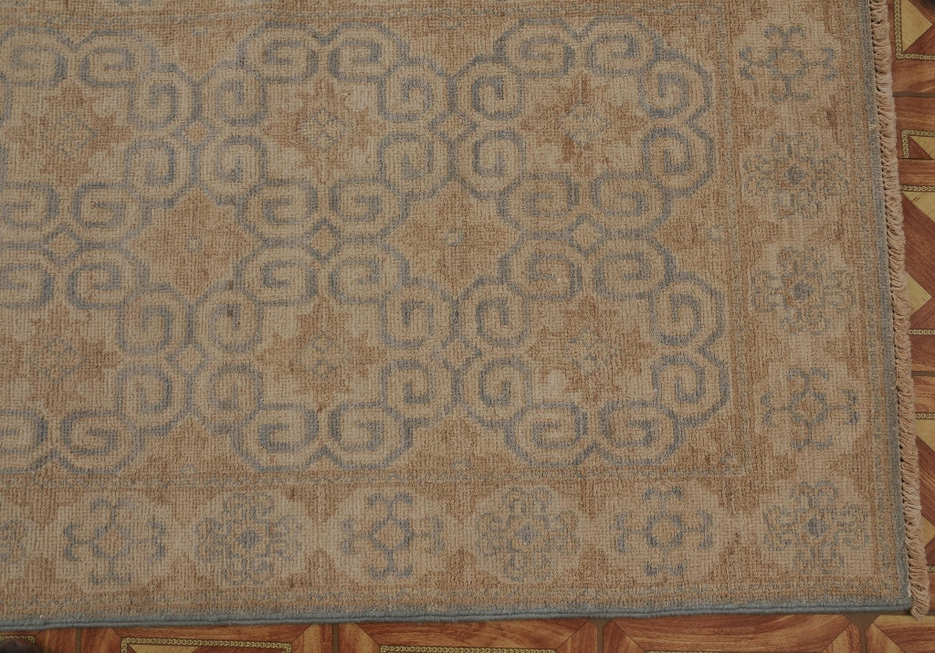 10' Feet Runner Quality Handmade Wool Neutral Pastels  #PIX-25191