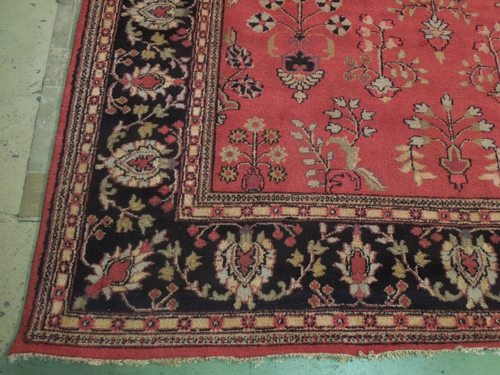9 x 12 New Handmade India Sarouk Rug #B-74044