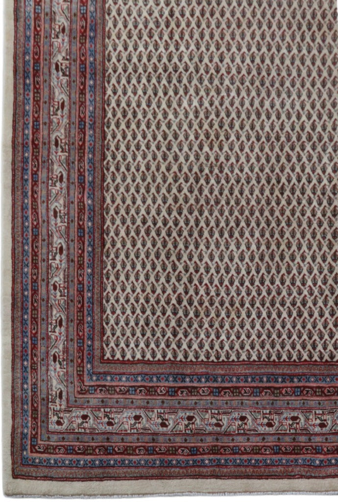 9 x 13 Signed Persian Mir Saraband Herati Rug Iran #B-82199