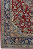 Load image into Gallery viewer, 10.7 x 15.8 SIGNED CARPET Persian Najafabad Esfahan Wool Rug Red Blue #B-81108